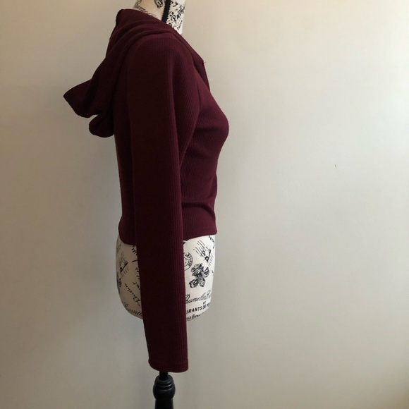 Fashion Nova Burgundy Hoodie - Picture 6 of 6